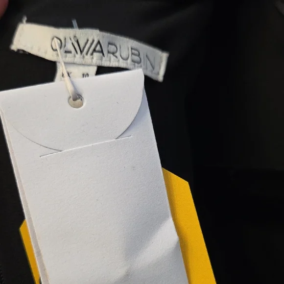 OLIVIA RUBIN Marley Multicolor Chevron Midi Dress, Polka Dots Size 6 NWT - Picture 7 of 9